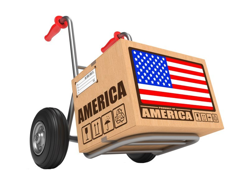 Paket in die USa